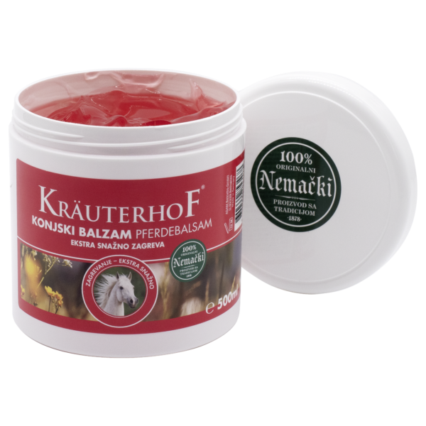 Krauterhof konjski balzam sa efek. toplote – ekstra jak 500ml - Image 2