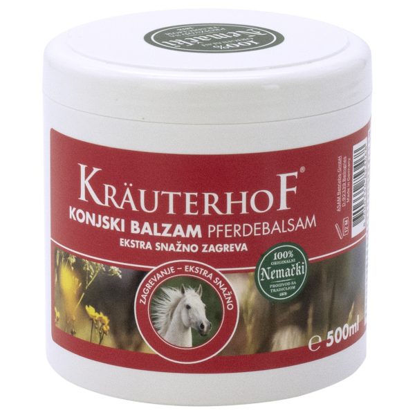 Krauterhof konjski balzam sa efek. toplote – ekstra jak 500ml